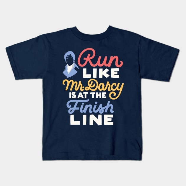 Run Like Darcy is at the Finish Line Kids T-Shirt by polliadesign